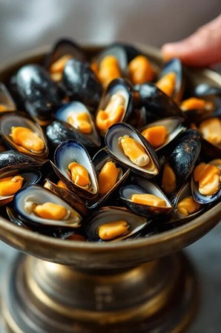1 kg de moules en litre