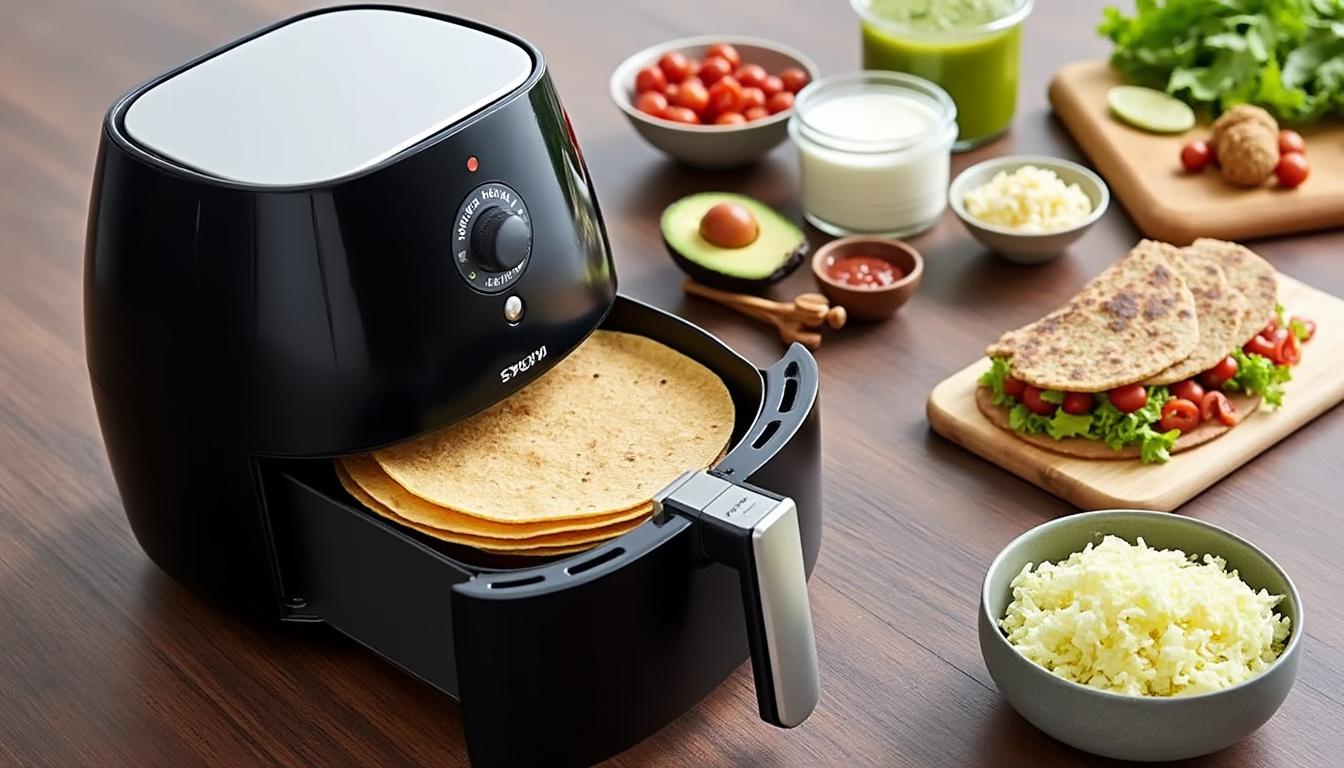 découvrez comment préparer des tortillas dorées et croustillantes à l'air fryer qui enchanteront vos invités. suivez nos conseils simples pour réussir cette recette délicieuse et originale, parfaite pour compléter vos plats préférés ou à déguster en apéritif. impressionnez vos convives avec des saveurs authentiques et une cuisson rapide !