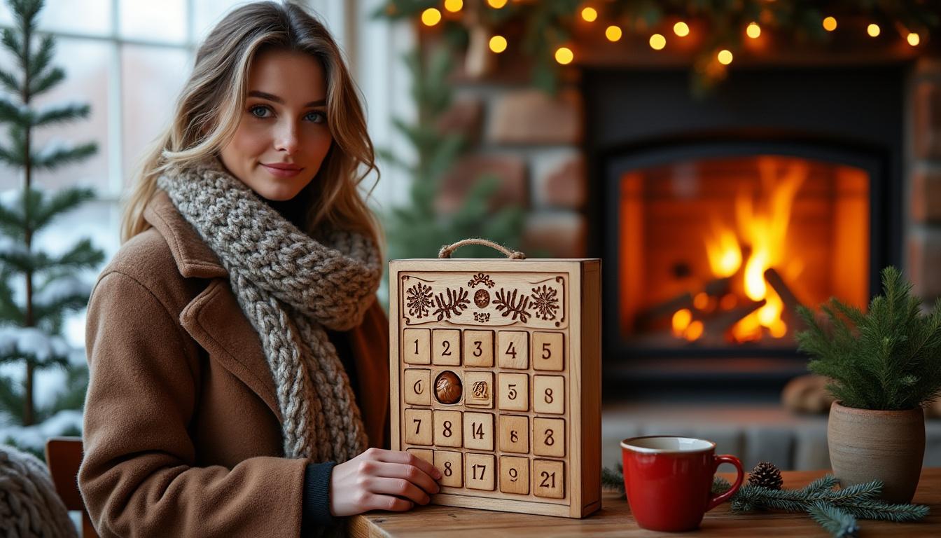 découvrez le calendrier de l'avent le plus original pour femme, conçu pour égayer vos journées de décembre avec des surprises uniques et ravissantes.