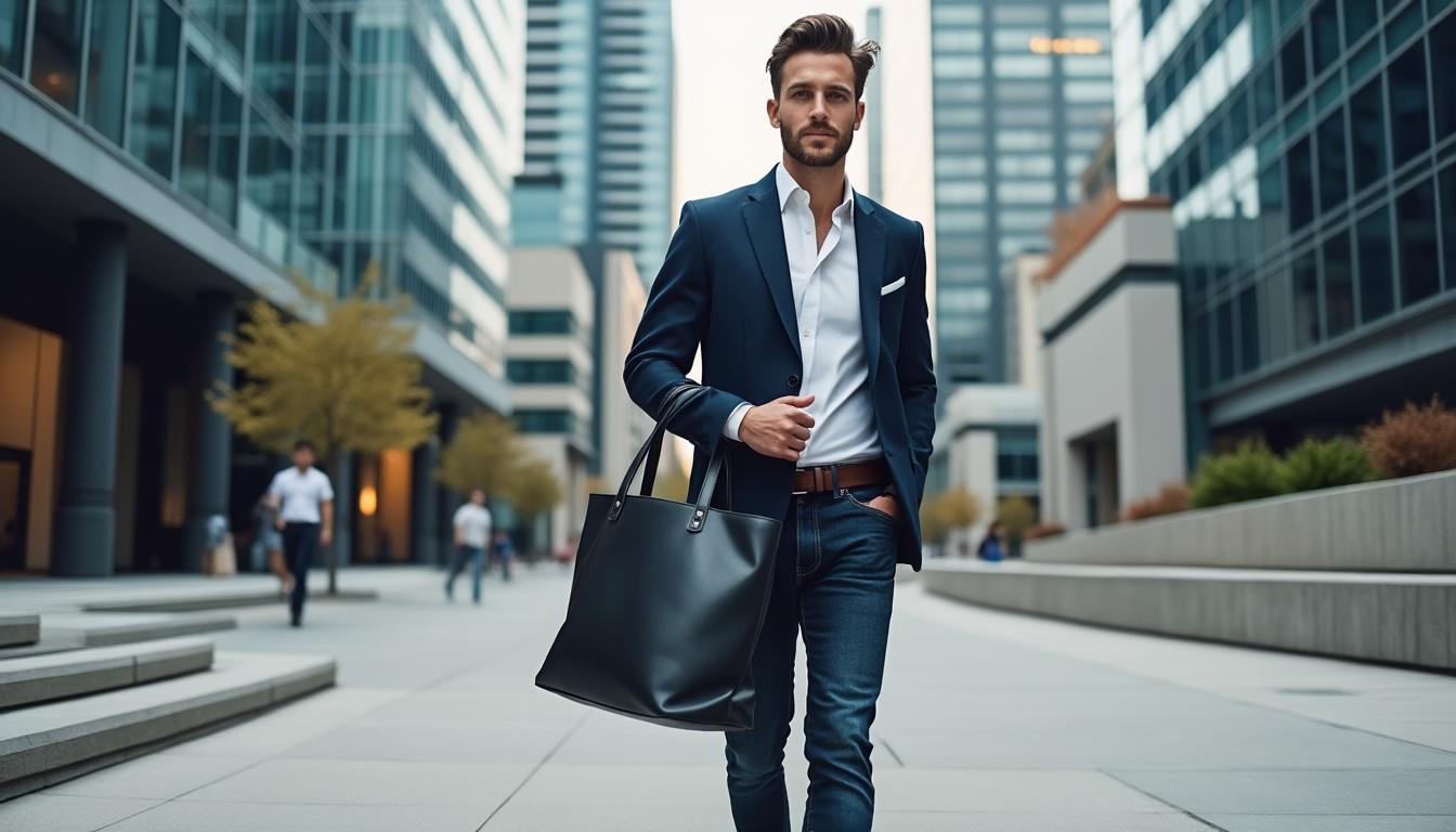 découvrez le sac cabas masculin élégant, l'accessoire idéal alliant praticité et style pour sublimer votre quotidien avec raffinement.