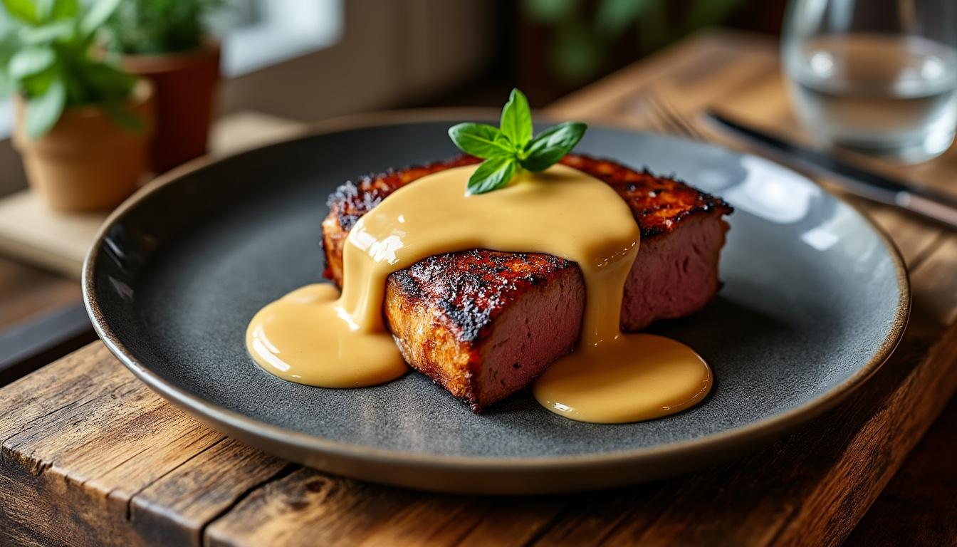 découvrez notre recette de magret de canard sauce foie gras, un plat raffiné et savoureux qui épatera vos convives lors de vos dîners.