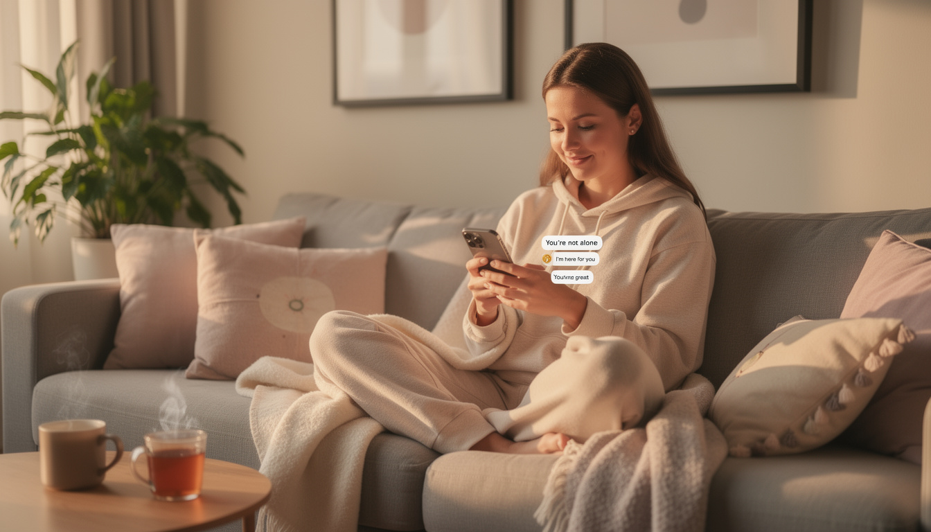 découvrez comment un message rassurant peut renforcer l'estime de soi d'une femme en période de doute, en lui apportant soutien et confiance.