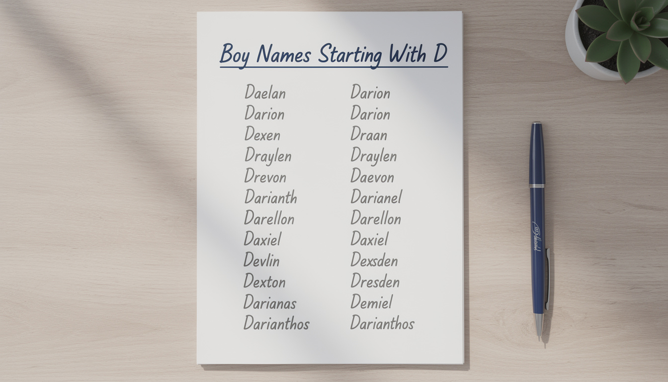 découvrez notre sélection moderne de prénoms de garçon commençant par la lettre d pour un choix tendance et unique.