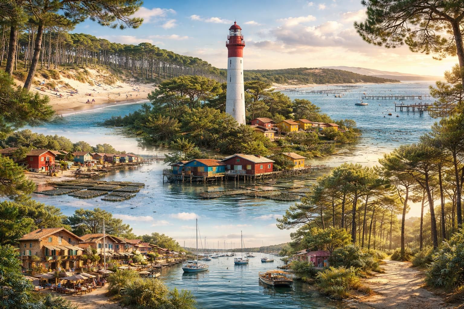 découvrez les 13 lieux incontournables à lege-cap-ferret, entre plages, nature préservée et charmants villages, pour une escapade idéale au cœur du bassin d'arcachon.