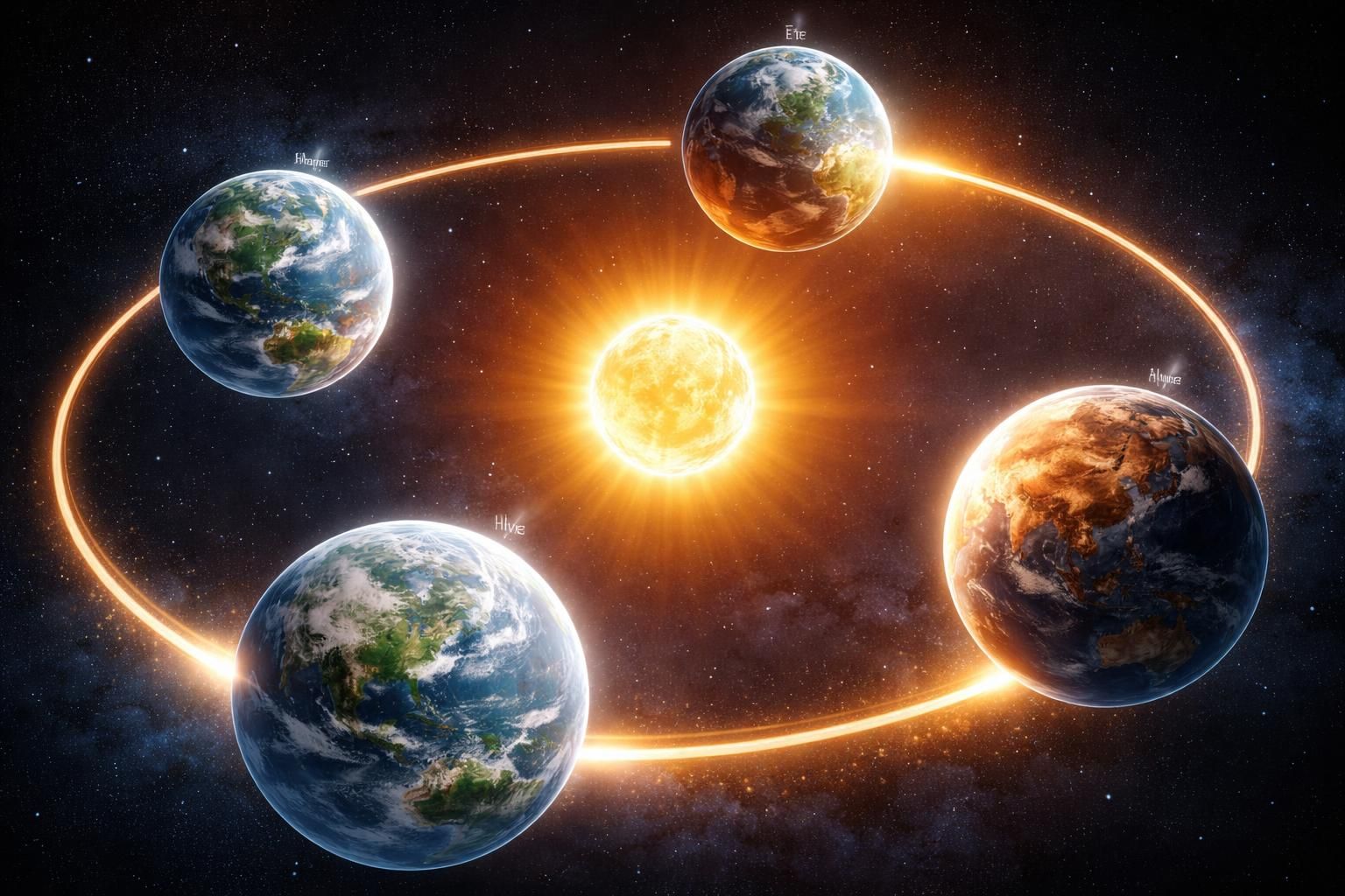 découvrez comment la forme elliptique de l'orbite terrestre influence la variation des saisons et impacte le climat tout au long de l'année.