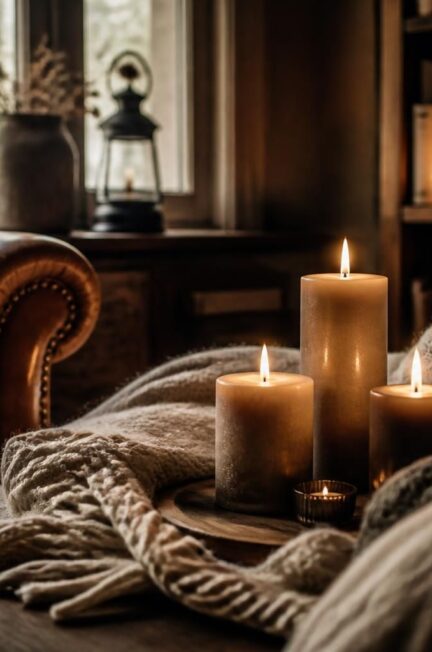 découvrez comment créer une ambiance feutrée et chaleureuse grâce à l'utilisation de bougies parfumées et de textiles douillets pour un intérieur cosy et apaisant.