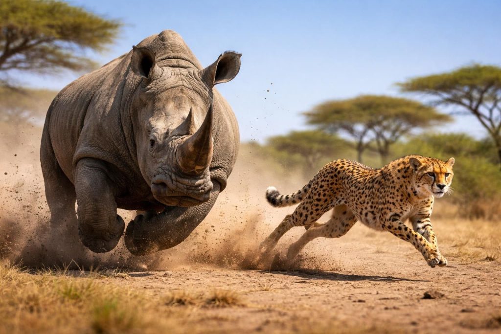découvrez la vitesse impressionnante du rhinocéros et comparez-la avec celle de l'animal le plus rapide. une analyse surprenante des performances de ces animaux.