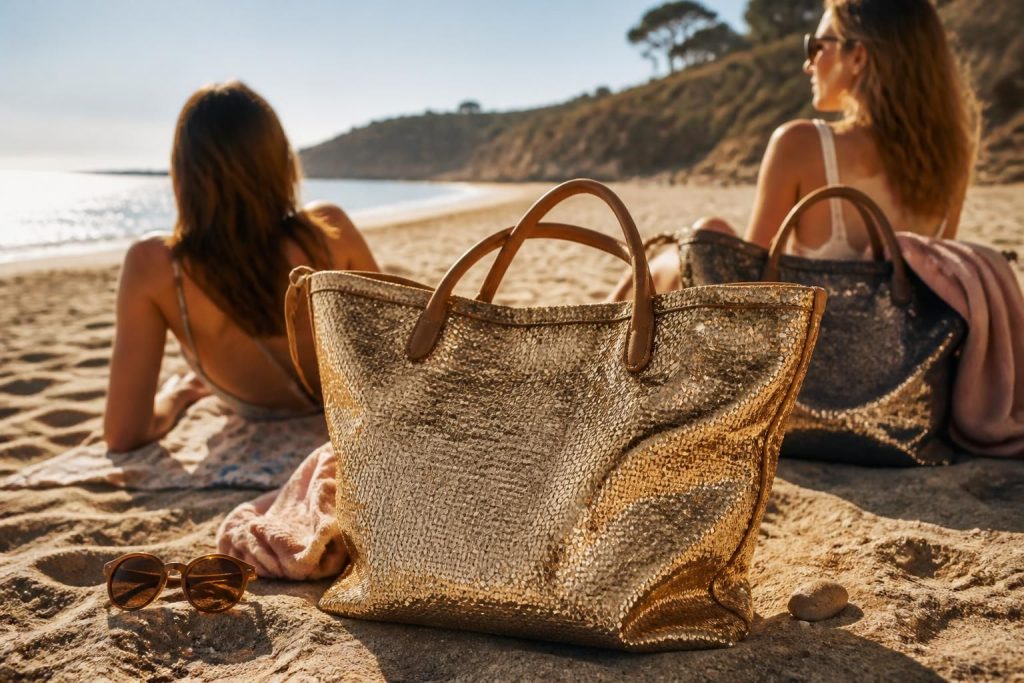 découvrez notre sélection des meilleurs cabas pailletés pour vos sorties à la plage, alliant style et praticité pour un été éclatant.