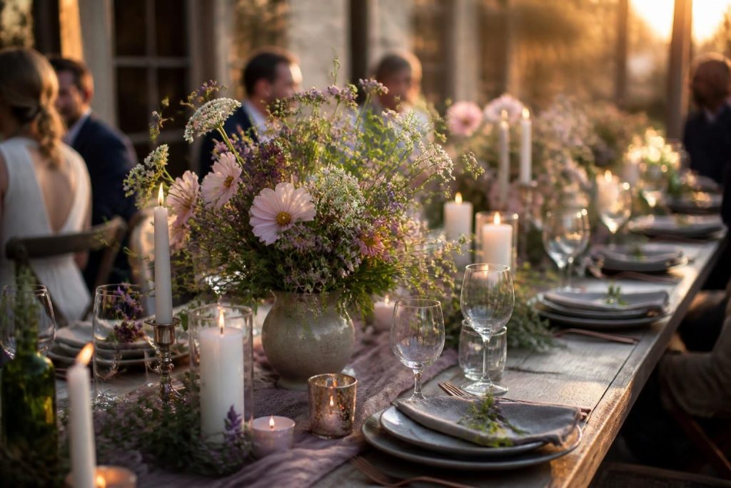 découvrez comment créer une ambiance unique et élégante pour votre soirée grâce à une décoration florale exceptionnelle et personnalisée.